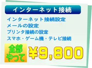 作業料金例　インターネット接続　